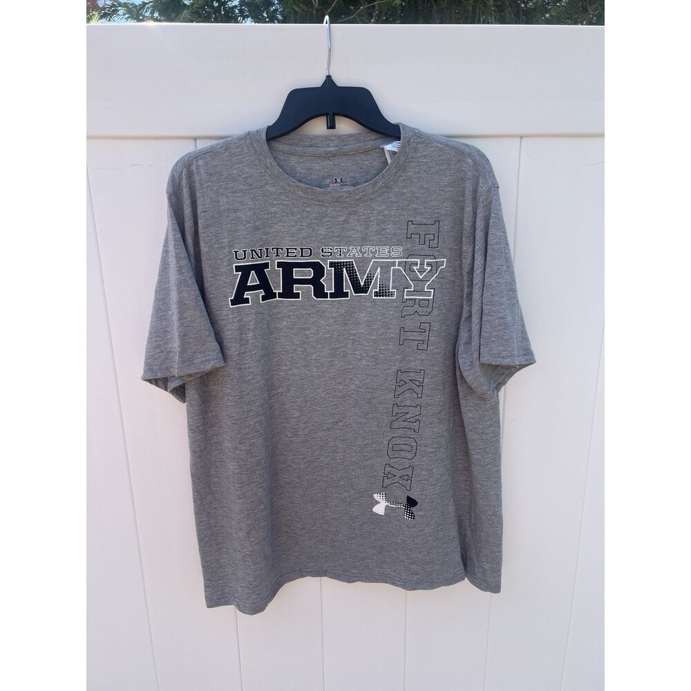 Under Armour HeatGear Fit United States U.S. Army T-Shirt Gray Large